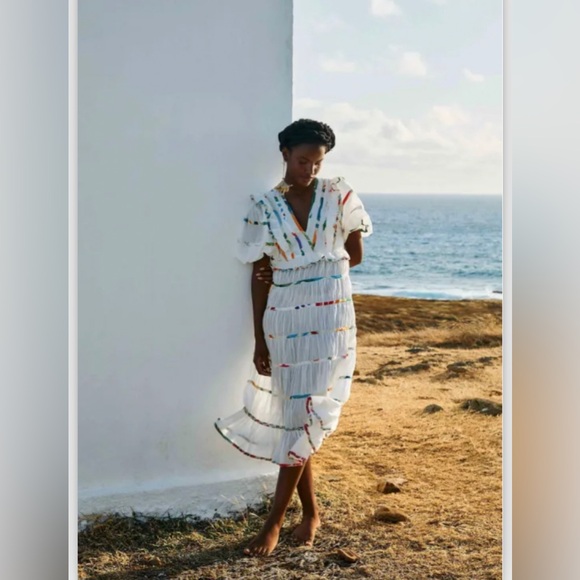 FARM RIO
Mixed Off-White Prints Midi Dress size L - Picture 2 of 7